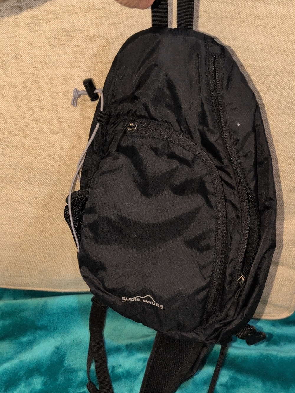 Eddie Bauer Stowaway 10L Packable Sling Bag In Black
